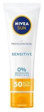 Protecção solar facial sensível aos UV 50 fp + 50 ml
